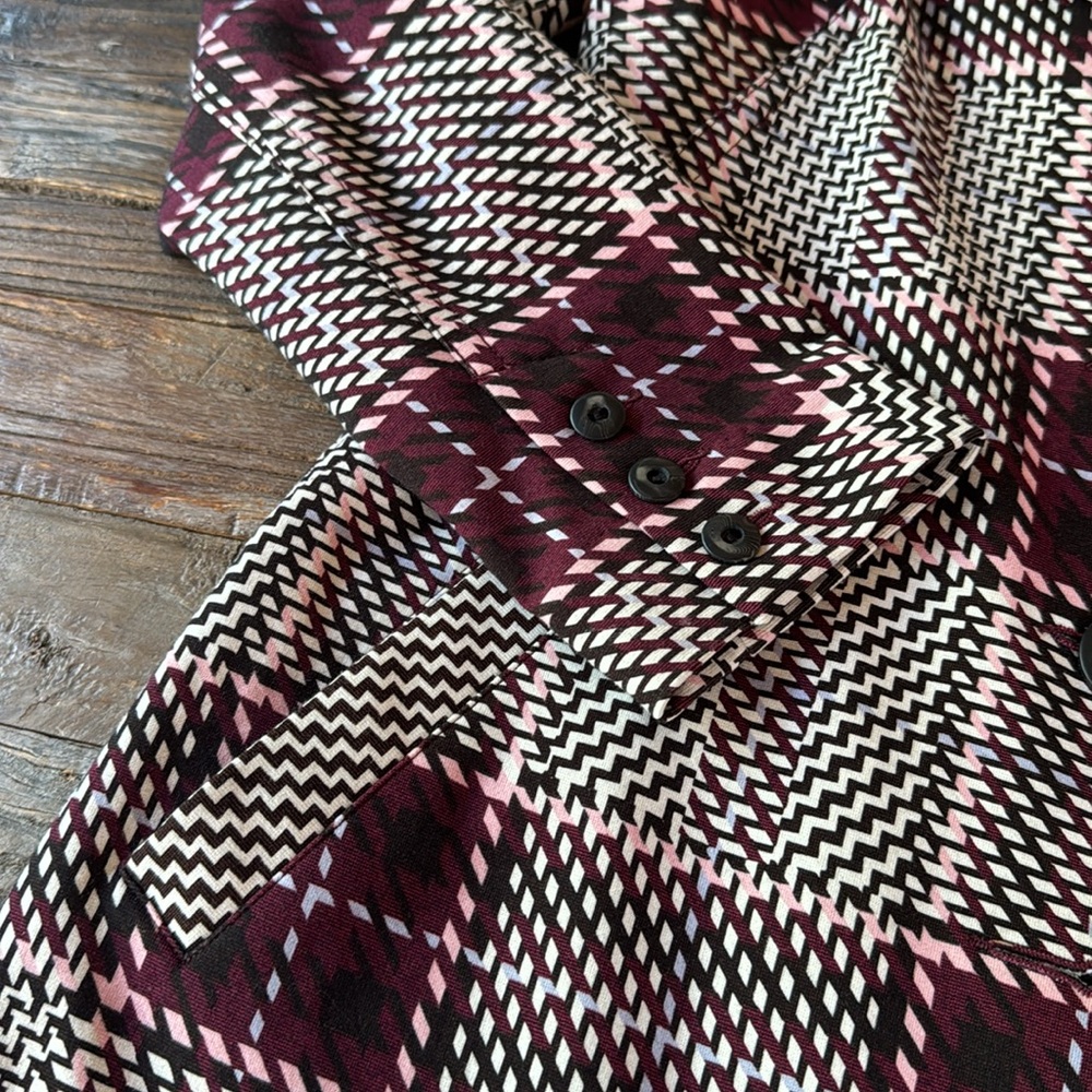 CABi Sovereign plaid trench coat EUC size small - Picture 8 of 13